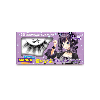 Gene false premium, efect 3D, model Neko-Chan, Chibi Manga Faux Mink, Rude Cosmetics, 1 articol