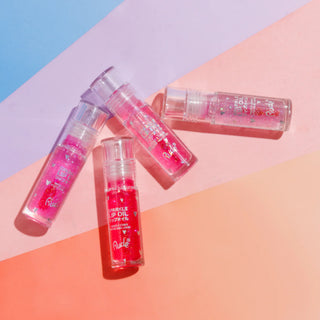 Ulei de buze cu sclipici, pH-reactiv, care isi schimba culoarea, cu aroma de pepene verde, Manga Collection, Rude Cosmetics, 4 ml