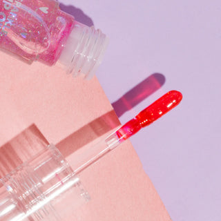 Ulei de buze cu sclipici, pH-reactiv, care isi schimba culoarea, cu aroma de caspune, Manga Collection, Rude Cosmetics, 4 ml
