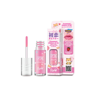 Ulei de buze cu sclipici, pH-reactiv, care isi schimba culoarea, cu aroma de caspune, Manga Collection, Rude Cosmetics, 4 ml