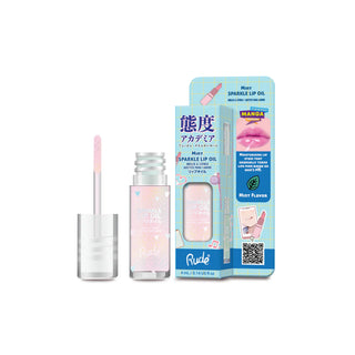 Ulei de buze cu sclipici, pH-reactiv, care isi schimba culoarea, cu aroma de menta, Manga Collection, Rude Cosmetics, 4 ml