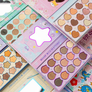Paleta de farduri pentru pleoape Rudeko’s Adventure Stories, Chibi Manga Collection, Rude Cosmetics, 15 nuante