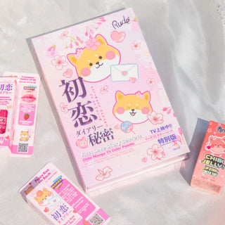 Paleta de farduri pentru pleoape First Love Diary Secrets, Chibi Manga Collection, Rude Cosmetics, 15 nuante