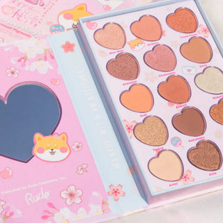 Paleta de farduri pentru pleoape First Love Diary Secrets, Chibi Manga Collection, Rude Cosmetics, 15 nuante