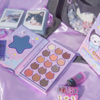 Paleta de farduri pentru pleoape Cat Girl Dream Chronicles, Chibi Manga Collection, Rude Cosmetics, 15 nuante