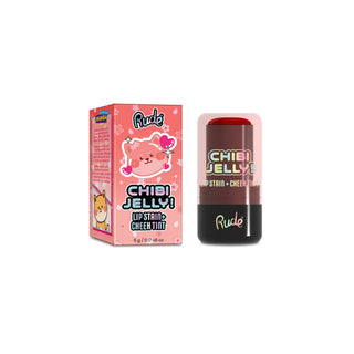 2 in 1 Lip Stain + Cheek Tint Chibi Jelly!, nuanta Momo, Chibi Manga Collection, Rude Cosmetics, 5 g