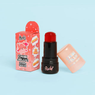 2 in 1 Lip Stain + Cheek Tint Chibi Jelly!, nuanta Momo, Chibi Manga Collection, Rude Cosmetics, 5 g