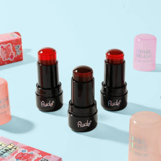 2 in 1 Lip Stain + Cheek Tint Chibi Jelly!, nuanta Momo, Chibi Manga Collection, Rude Cosmetics, 5 g