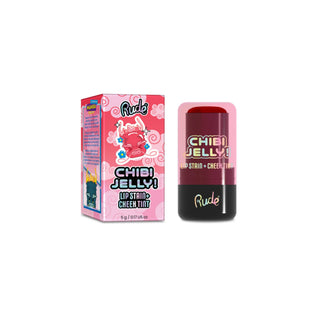 2 in 1 Lip Stain + Cheek Tint Chibi Jelly!, nuanta Sakura, Chibi Manga Collection, Rude Cosmetics, 5 g