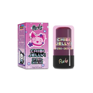 2 in 1 Lip Stain + Cheek Tint Chibi Jelly!, nuanta Koneko, Chibi Manga Collection, Rude Cosmetics, 5 g