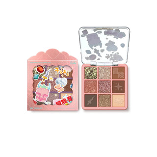 Paleta de farduri pentru pleoape Treasure Hunt, Chibi Manga Collection, Rude Cosmetics, 9 nuante