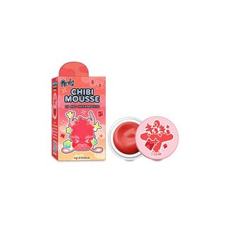2 in 1 Blush & balsam de buze tip mousse Chibi Mousse, nuanta Toasty, Chibi Manga Collection, Rude Cosmetics, 4 g