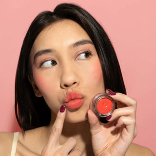 2 in 1 Blush & balsam de buze tip mousse Chibi Mousse, nuanta Toasty, Chibi Manga Collection, Rude Cosmetics, 4 g