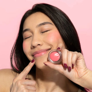 2 in 1 Blush & balsam de buze tip mousse Chibi Mousse, nuanta Flutter, Chibi Manga Collection, Rude Cosmetics, 4 g