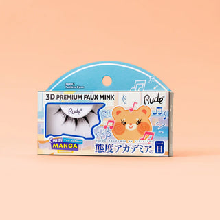 Gene false premium, efect 3D, model Twinkle Eyes, Chibi Manga Faux Mink, Rude Cosmetics, 1 articol