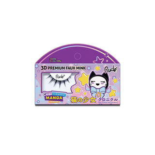 Gene false premium, efect 3D, model Mystic Kitty, Chibi Manga Faux Mink, Rude Cosmetics, 1 articol