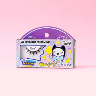 Gene false premium, efect 3D, model Mystic Kitty, Chibi Manga Faux Mink, Rude Cosmetics, 1 articol