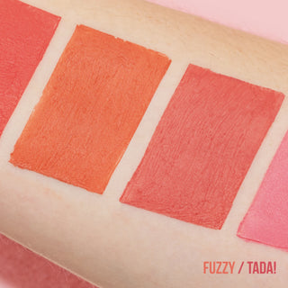 Set duo 2 in 1 Blush & balsam de buze tip mousse Chibi Mousse, nuanta Tada! & Fuzzy, Chibi Manga Collection, Rude Cosmetics, 4 g
