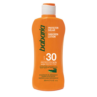 Lotiune protectie solara SPF30 & accelerator bronzare, Babaria, 200 ml