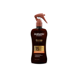 Ulei protectie solara ridicata, cu accelerator de bronzare, SPF15, UVA & UVB, Monoi Tahiti, Babaria, 300 ml