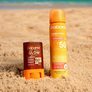 Stick protectie solara pentru fata, efect de stralucire, SPF 50+ UVA & UVB, Glow Effect, Babaria, 20 ml
