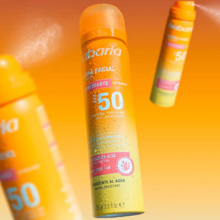 Spray cu protectie solara pentru fata, SPF 50, cu aloe vera & niacinamida, Babaria, 75 ml