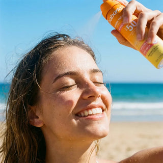 Spray cu protectie solara pentru fata, SPF 50, cu aloe vera & niacinamida, Babaria, 75 ml