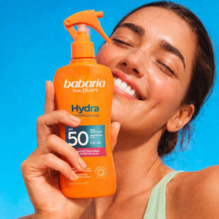Lotiune protectie solara ridicata, tip spray, SPF 50+, UVA & UVB, Hydra Fotoprotector, Babaria Sun Lovers, 200 ml