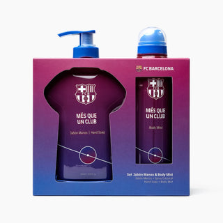 Set cadou pentru barbati, sapun lichid & spray pentru corp, FC Barcelona, 2 articole