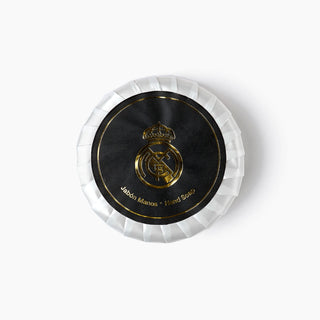 Set cadou pentru barbati, cosmetice par si corp in cutie metalica, Real Madrid, 4 articole