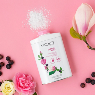 Set duo 1 x 100 g pudra de corp si 1 x 120 g sapun cu parfum de trandafir englezesc, English Rose Collection, Yardley, 2 articole