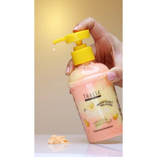 Lotiune de corp cu extract de papaya + vitamina E & pantenol, Papaya Delight Take a Flight, Thalia, 250 ml