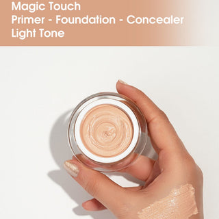 Magic Touch, primer, fond de ten si anti-cearcan cu vitamina C, nuanta Light, Bio Balance, 30 ml