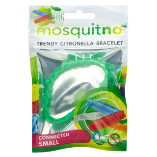 Bratara anti-tantari pentru copii, CONNECTED SMALL, cu parfum de citronella, diverse culori, MosquitNo, 5 gr