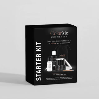Kit incepatori pentru manichiura semipermanenta, Starter Kit, ColorMe Cosmetics, 8 articole