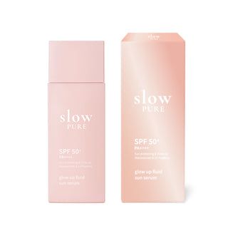 Ser pentru protectie solara SPF50+ PA++++, glow up fluid sun serum, Slowpure, 50 ml
