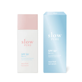 Ser pentru protectie solara SPF50+ PA++++, aqua fluid sun serum, Slowpure, 50 ml