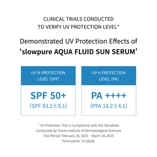 Ser pentru protectie solara SPF50+ PA++++, aqua fluid sun serum, Slowpure, 50 ml