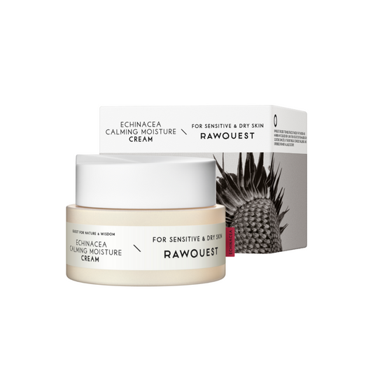 Crema calmanta si hidratanta cu echinacea, pentru piele sensibila & uscata, Rawquest, 50 ml