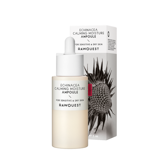 Ser calmant si hidratant cu echinacea, pentru piele sensibila & uscata, Rawquest, 50 ml