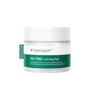 Dischete cu tea tree pentru calmarea tenului sensibil si indepartarea impuritatilor, TEA TREE Calming Pad, Nightingale, 165 ml / 60 dischete