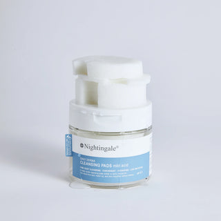 Dischete pentru curatarea tenului, pH 5.5, cu efect hidratant si iritatie scazuta, Daily Derma MILD ACID, Nightingale, 270 ml/ 70 dischete