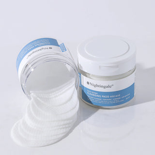 Dischete pentru curatarea tenului, pH 5.5, cu efect hidratant si iritatie scazuta, Daily Derma MILD ACID, Nightingale, 270 ml/ 70 dischete