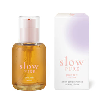 Ser exfoliant pentru pori, cu complex de tanini + Bifida Ferment Filtrate, pore peel serum, Slowpure, 50 ml