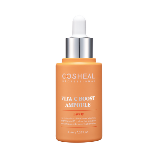 Ser iluminator cu vitamina C si vitamina B3, VITA-C Boost Ampoule, Lively, Cosheal Professional, 45 ml