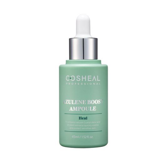 Ser calmant pentru pielea sensibila, cu guaiazulene & extract de plante, Azulene Boost Ampoule, Heal, Cosheal Professional, 45 ml