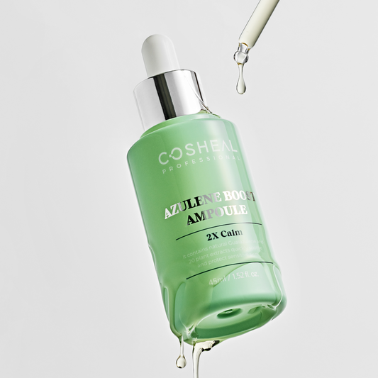 Ser calmant pentru pielea sensibila, cu guaiazulene & extract de plante, Azulene Boost Ampoule, Heal, Cosheal Professional, 45 ml