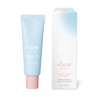 Crema tip gel cu efect hidratant si calmant, cu acid hyaluronic & ectoina, splash hydration, Slowpure, 50 ml