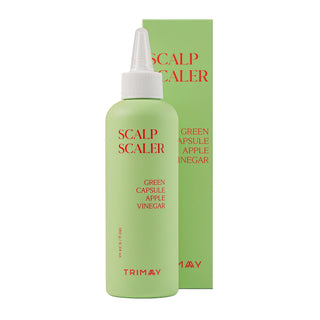 Tratament exfoliant pentru scalp pe baza de otet de mere si 11 extracte naturale, Green Capsule Apple Vinegar Scalp Scaler, Trimay, 180 ml