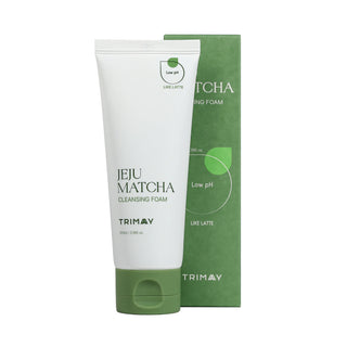 Spuma de curatare cu pH scazut si extract de matcha, Jeju Matcha, Trimay, 100 ml